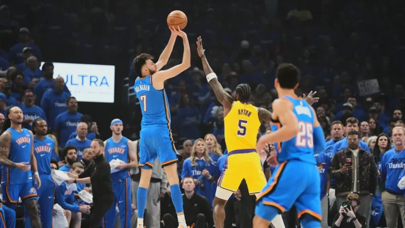 Los Thunders propinan primer golpe a los Lakers
