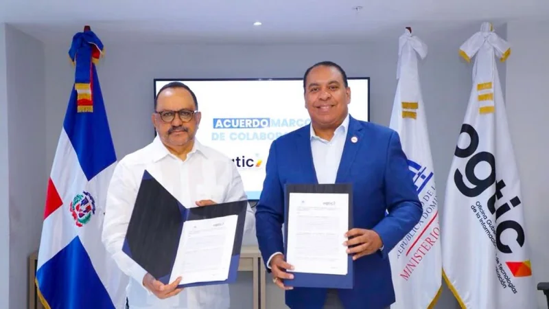 Ministerio de Justicia y OGTIC firman acuerdo para impulsar la transformación digital y reducir la b