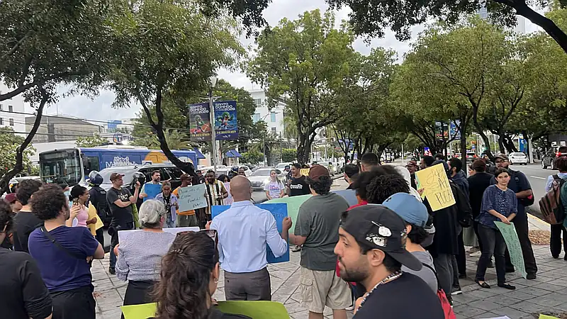 Realizan segunda protesta contra el alto costo de la vida y exigen baja en los combustibles