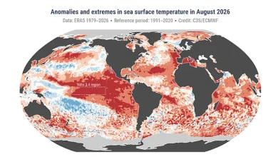 Agosto de 2026 rompe récord histórico de calor global, empatado con julio de 2023