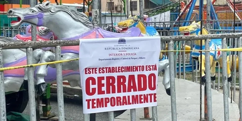 Clausuran parque de diversiones en Hato Mayor tras caída de tres menores; tres operadores detenidos