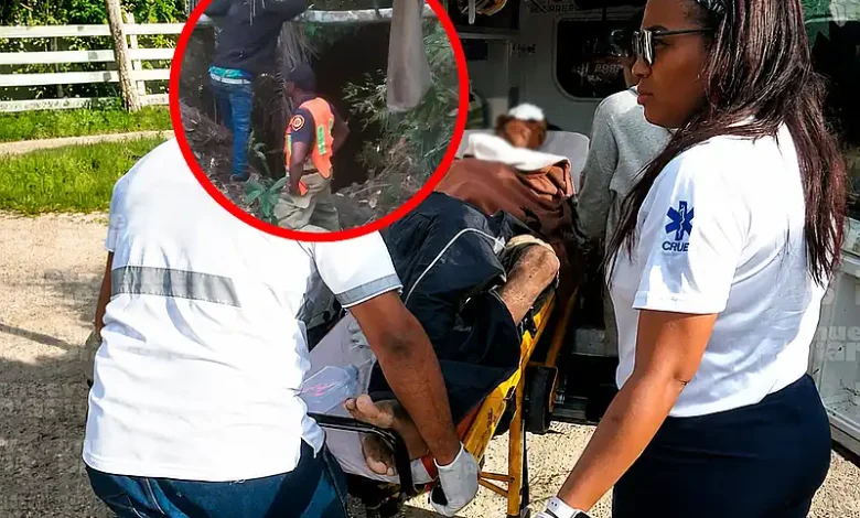 Rescate milagroso en Monte Plata: joven sobrevive tras caer en hoyo de más de 100 pies