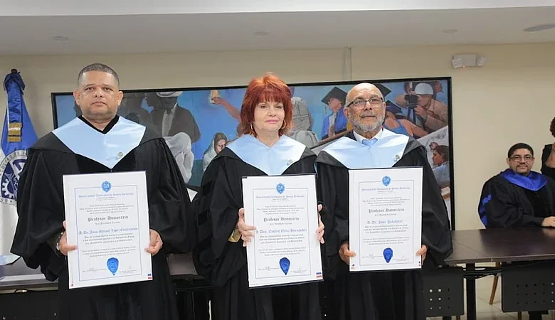 UASD reconoce a cuatro docentes como profesores honorarios