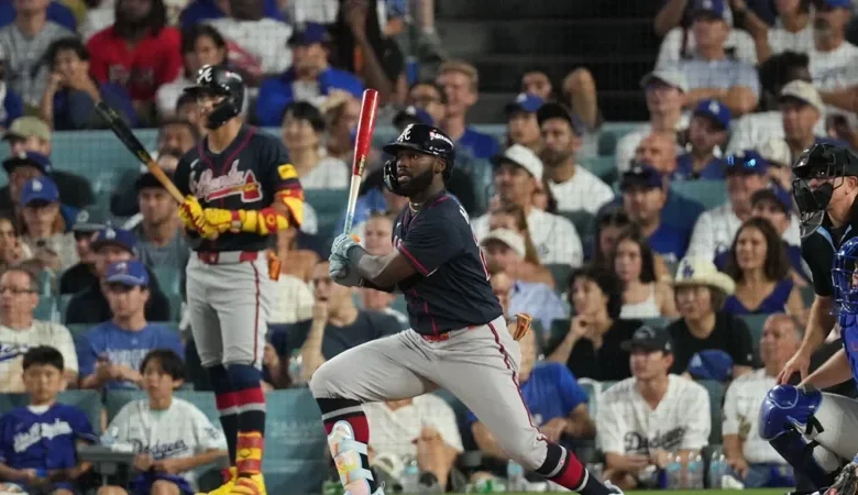 Bravos empatan la Serie Divisional ante Dodgers con noche clave de Michael Harris II