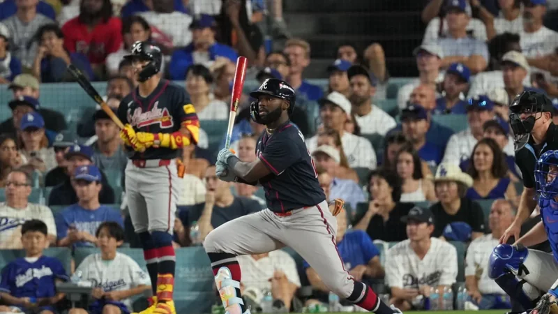 Bravos empatan la Serie Divisional ante Dodgers con noche clave de Michael Harris II