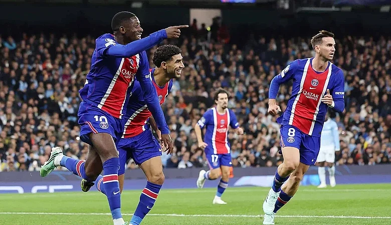PSG vence al City con doblete de Dembélé y Doué en la Champions