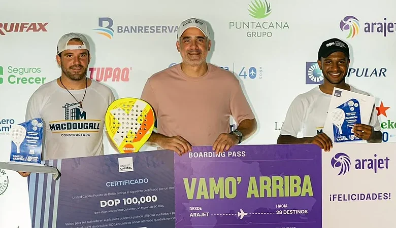 Pádel dominicano suma 140 jugadores en Punta Cana con aval de la Real Federación