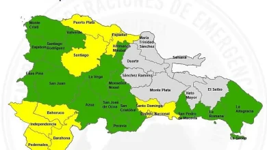 COE eleva a 9 las provincias en alerta amarilla; Barahona y Pedernales entre las áreas bajo aviso