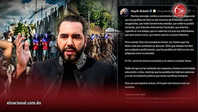Bukele desafía críticas y afirma que Dios dará victoria contra pandillas haitianas