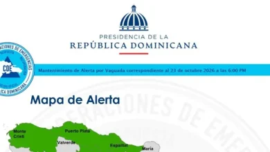 COE reduce a seis provincias la alerta verde por lluvias; Indomet prevé mejora del tiempo