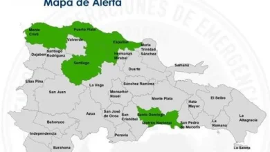 COE deja solo cinco provincias y el Distrito Nacional en alerta verde