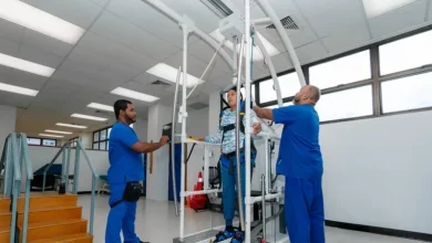 Nuevo entrenador robótica de marcha amplía opciones de rehabilitación en la Plaza de la Salud