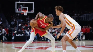Rockets de Kevin Durant arrancan 3-0 con triunfo sobre Hawks