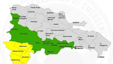 COE eleva alerta amarilla en Pedernales, Independencia, Bahoruco y Barahona por vaguada