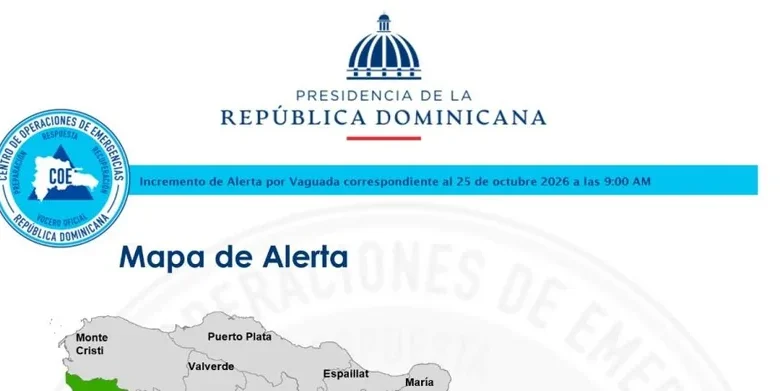 COE eleva a 13 las provincias en alerta: Barahona y otras tres del Sur en amarillo