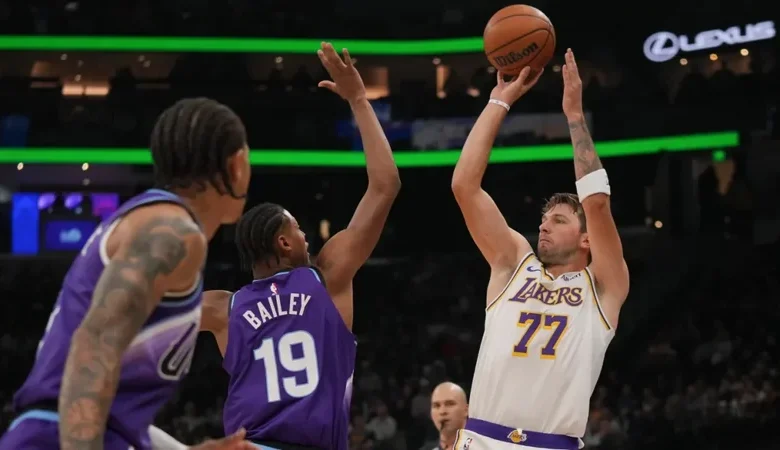 Doncic explota con 52 puntos y guía a Lakers a victoria sobre Jazz