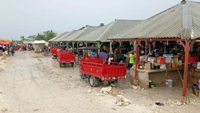 Lluvias reducen ventas en mercado binacional de Pedernales; seguridad se mantiene