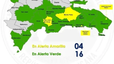 Barahona y Pedernales pasan a alerta verde, pero el COE advierte lluvias fuertes esta tarde